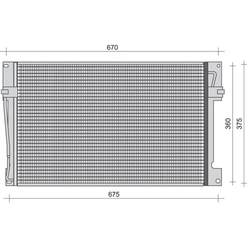 Kondenzátor klimatizácie MAGNETI MARELLI 350203452000