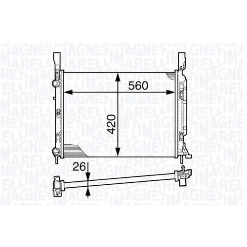 Chladič motora 350213142700 (MAGNETI MARELLI)