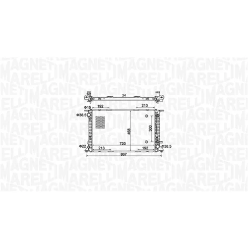 Chladič motora 350213161800 (MAGNETI MARELLI) - obr. 1