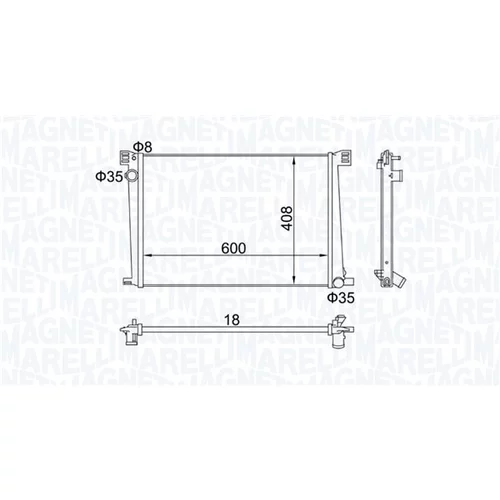 Chladič motora MAGNETI MARELLI 350213168600