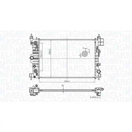Chladič motora MAGNETI MARELLI 350213178900