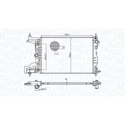 Chladič motora MAGNETI MARELLI 350213179700