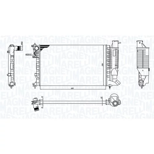 Chladič motora 350213188400 (MAGNETI MARELLI) - obr. 1