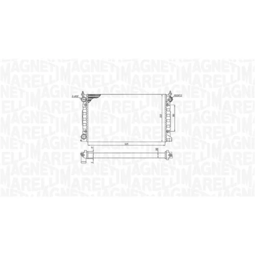 Chladič motora MAGNETI MARELLI 350213189600