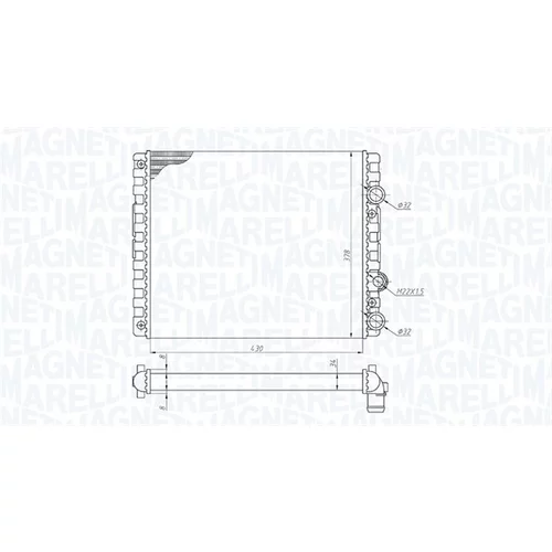 Chladič motora 350213192900 (MAGNETI MARELLI) - obr. 1