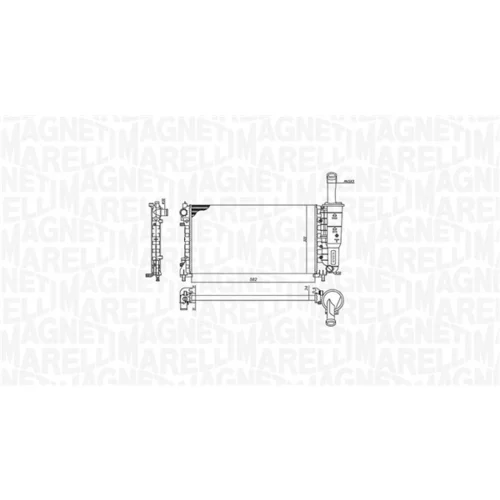 Chladič motora 350213194200 (MAGNETI MARELLI) - obr. 1