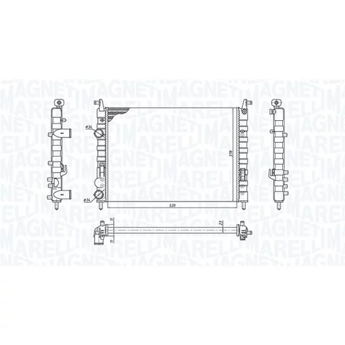 Chladič motora MAGNETI MARELLI 350213196300