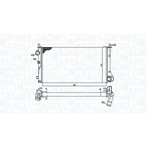 Chladič motora MAGNETI MARELLI 350213383000