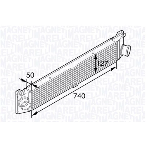 Chladič plniaceho vzduchu 351319202150 (MAGNETI MARELLI)