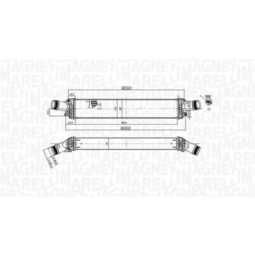 Chladič plniaceho vzduchu 351319204430 (MAGNETI MARELLI) - obr. 1