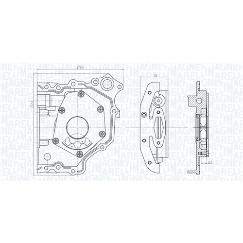 Olejové čerpadlo 351516000007 (MAGNETI MARELLI) - obr. 1