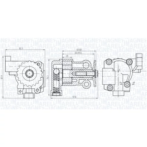 Olejové čerpadlo MAGNETI MARELLI 351516000069