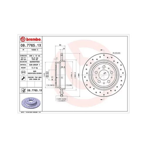 Brzdový kotúč MAGNETI MARELLI 360406051902