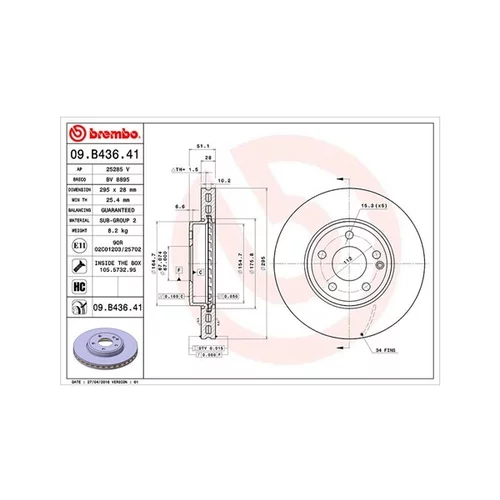 Brzdový kotúč MAGNETI MARELLI 360406113401