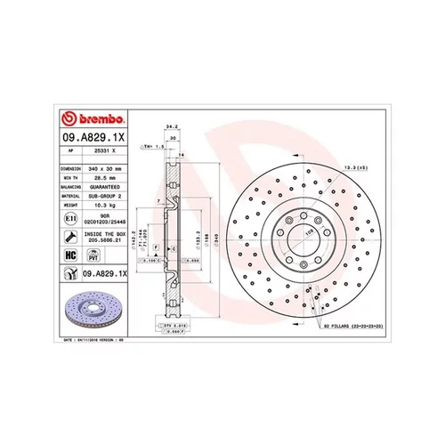 Brzdový kotúč MAGNETI MARELLI 360406117102