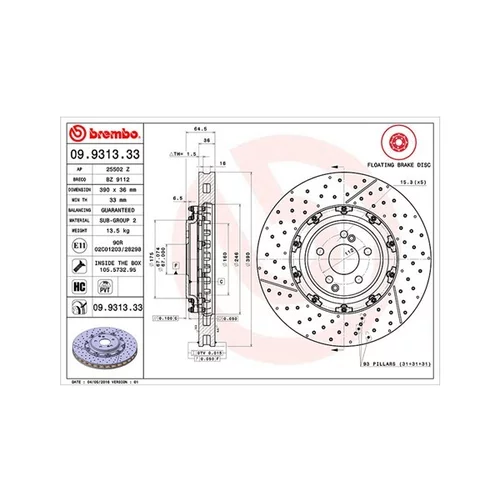 Brzdový kotúč MAGNETI MARELLI 360406128603