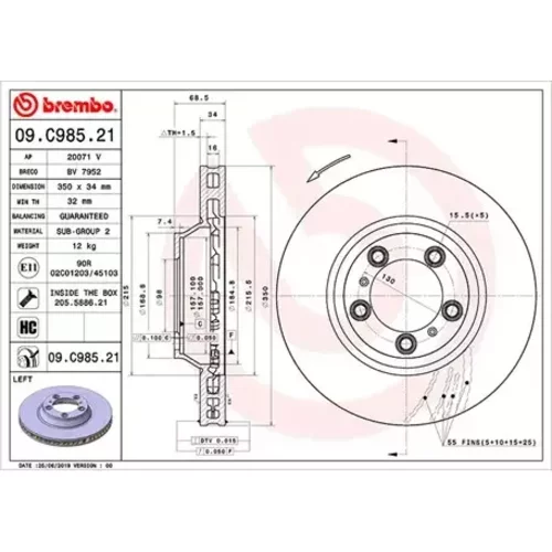 Brzdový kotúč MAGNETI MARELLI 360406166501
