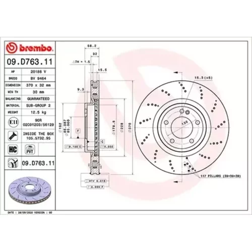 Brzdový kotúč MAGNETI MARELLI 360406171701