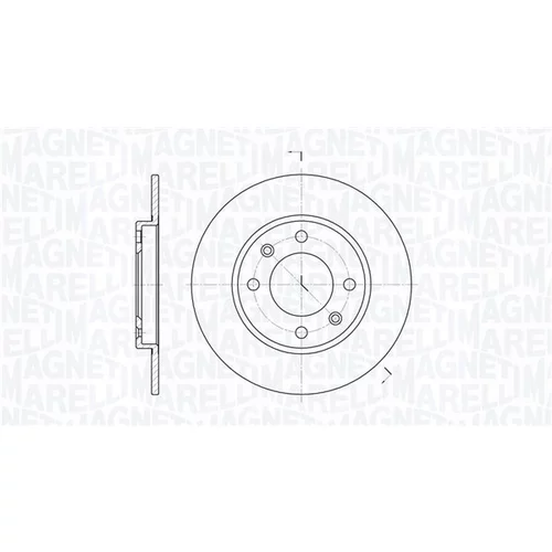 Brzdový kotúč MAGNETI MARELLI 361302040163
