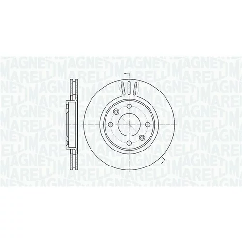 Brzdový kotúč MAGNETI MARELLI 361302040174