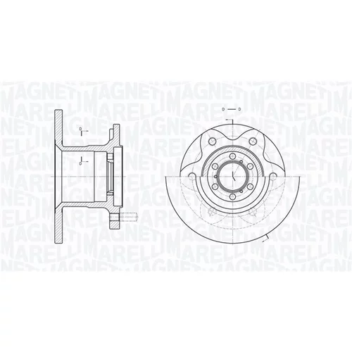 Brzdový kotúč MAGNETI MARELLI 361302040219