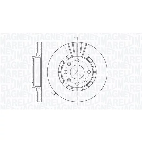 Brzdový kotúč MAGNETI MARELLI 361302040328