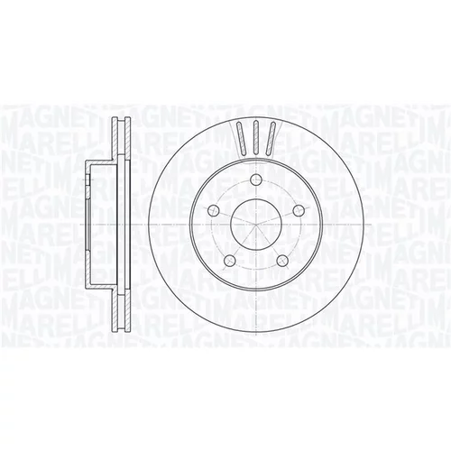 Brzdový kotúč MAGNETI MARELLI 361302040420