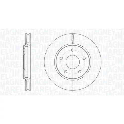 Brzdový kotúč MAGNETI MARELLI 361302040638