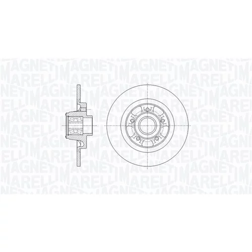 Brzdový kotúč MAGNETI MARELLI 361302040651