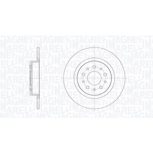 Brzdový kotúč MAGNETI MARELLI 361302040714