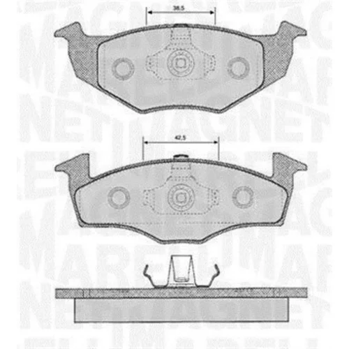 Sada brzdových platničiek kotúčovej brzdy MAGNETI MARELLI 363916060391