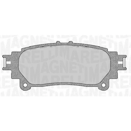 Sada brzdových platničiek kotúčovej brzdy MAGNETI MARELLI 363916060636
