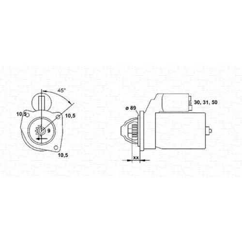Štartér MAGNETI MARELLI 943252208010