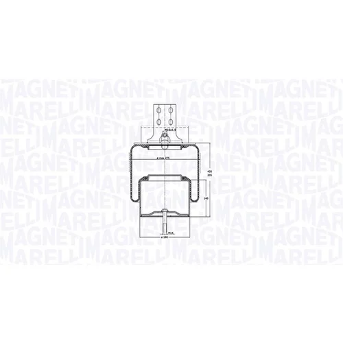 Mech pneumatického pruženia MAGNETI MARELLI 030607020166