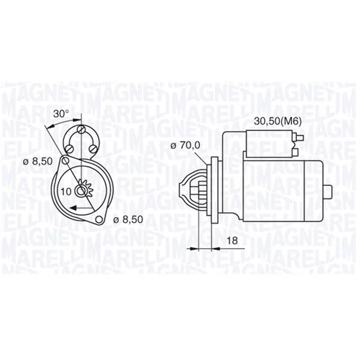 Štartér MAGNETI MARELLI 063521082170