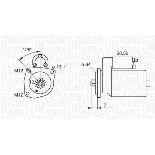 Štartér MAGNETI MARELLI 063522615010