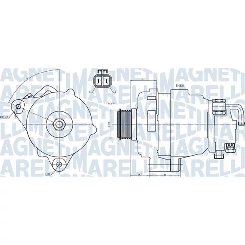 Alternátor MAGNETI MARELLI 063731708010