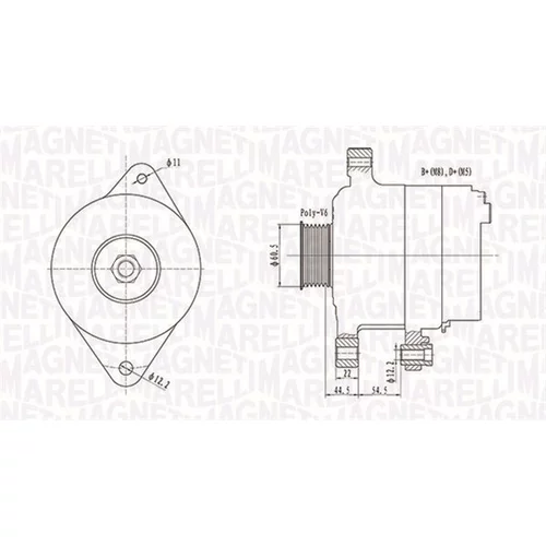 Alternátor MAGNETI MARELLI 063732062010