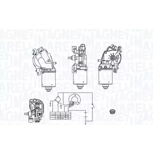 Motor stieračov MAGNETI MARELLI 064381800010