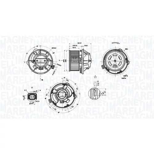 Vnútorný ventilátor MAGNETI MARELLI 069412389010
