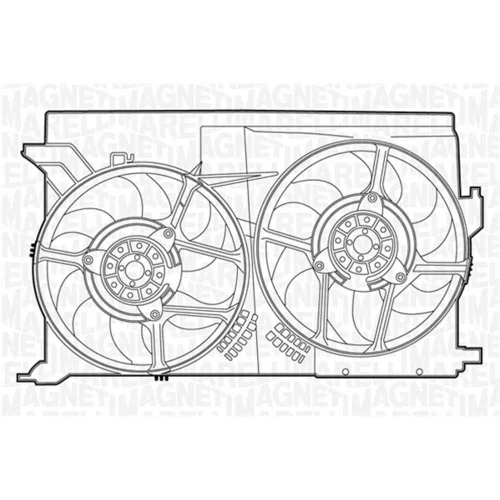 Ventilátor chladenia motora MAGNETI MARELLI 069422432010