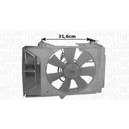Ventilátor chladenia motora MAGNETI MARELLI 069422821010