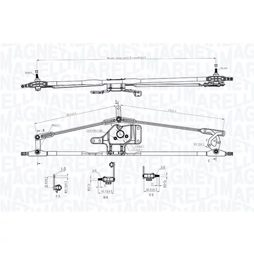 Mechanizmus stieračov MAGNETI MARELLI 085570718010