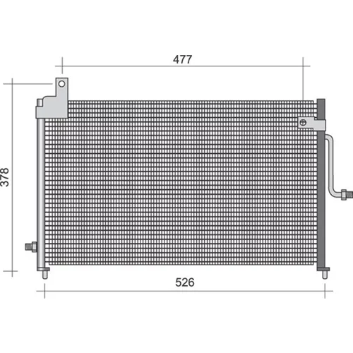 Kondenzátor klimatizácie 350203331000 (MAGNETI MARELLI)