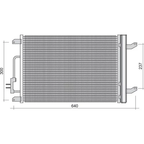 Kondenzátor klimatizácie MAGNETI MARELLI 350203389000
