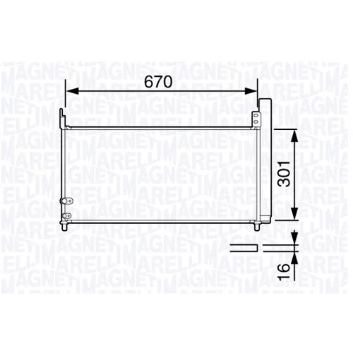 Kondenzátor klimatizácie MAGNETI MARELLI 350203694000