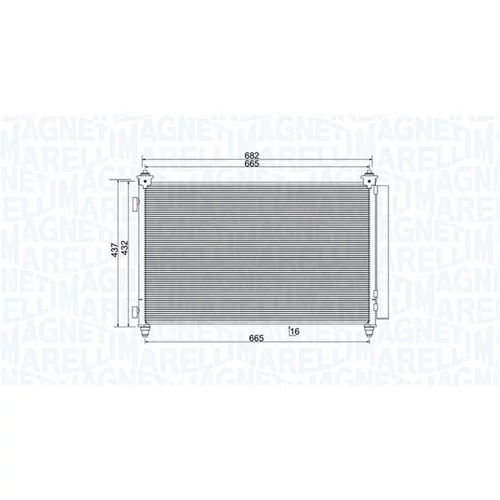 Kondenzátor klimatizácie 350203991000 (MAGNETI MARELLI) - obr. 1