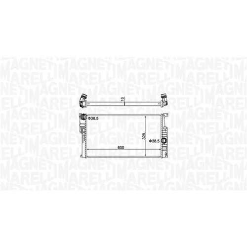 Chladič motora 350213155100 (MAGNETI MARELLI) - obr. 1