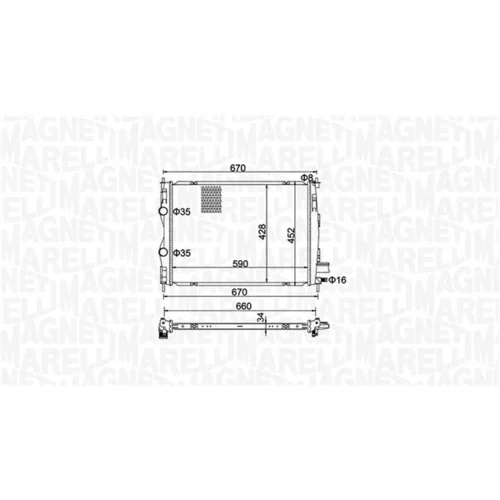 Chladič motora 350213162600 (MAGNETI MARELLI) - obr. 1