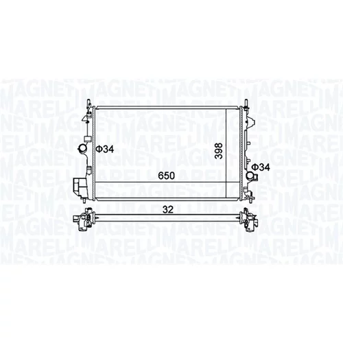 Chladič motora 350213173700 (MAGNETI MARELLI) - obr. 1